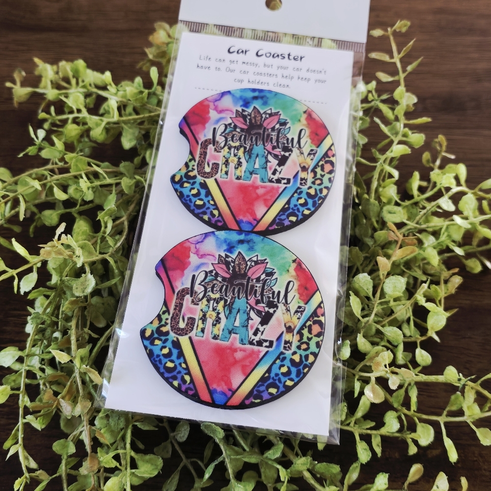Colorful Car Coaster Set